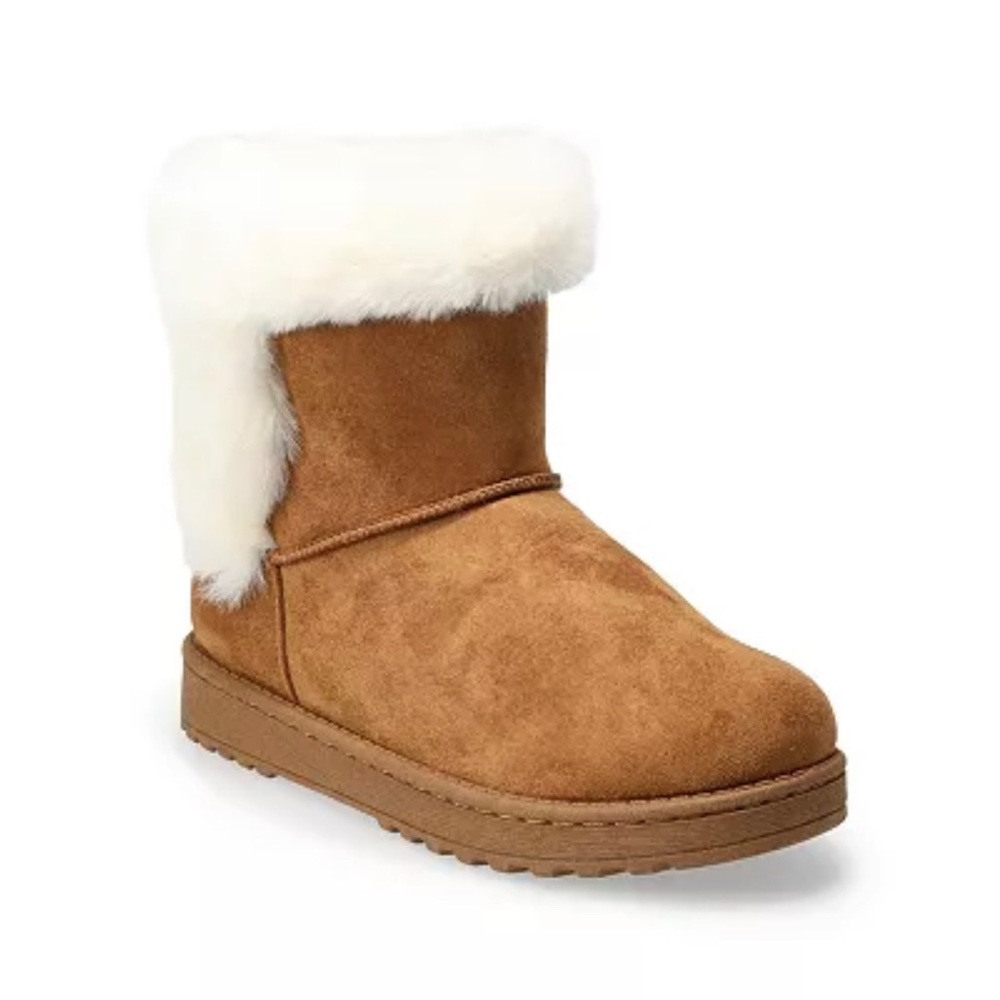 So Paulina fur boots